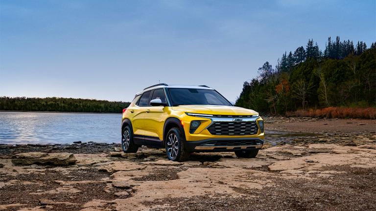 2025 Chevrolet Trailblazer parked by a body of water.